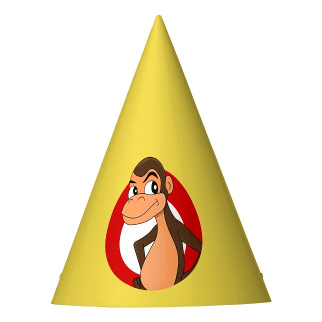 Personalizado de Chimp gorra fiesta (Anverso)