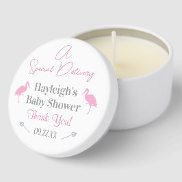 Personalizado de cigüeñas rosadas de Baby Shower d