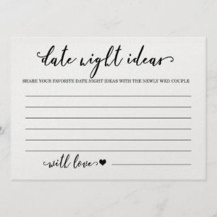 Personalizado de citas Noche Ideas Tarjeta Ducha N