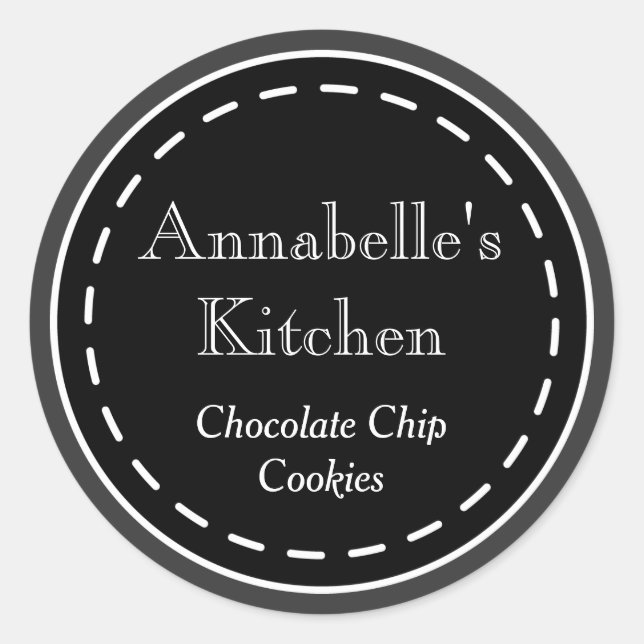 Personalizado de cocina Chalkboard Pegatinas de et (Anverso)