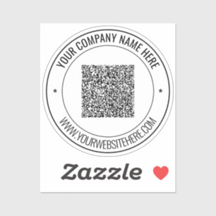 Personalizado de código QR plantilla de Pegatina d