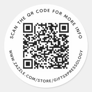 Personalizado de código QR y Pegatina de etiquetas