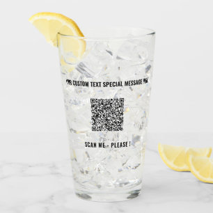 Personalizado de código QR y plantilla de vidrio p