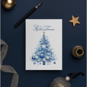Personalizado de color de agua de árbol de Navidad