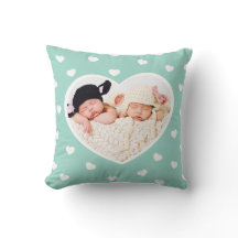 Personalizado de corazón dulce foto almohada / men