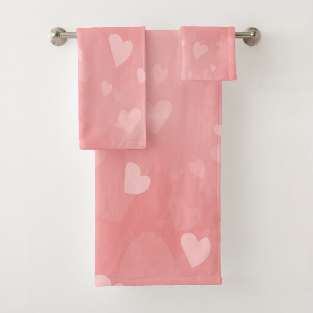 Personalizado de corazón rosa flotante suave (In situ)