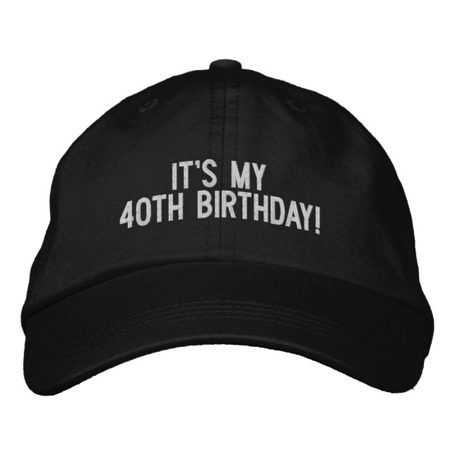 Personalizado de cualquier año Gorra de cumpleaños (Anverso)