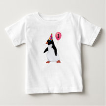 Personalizado de cumpleaños Edad Camisa Pingüino