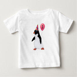Personalizado de cumpleaños Edad Camisa Pingüino