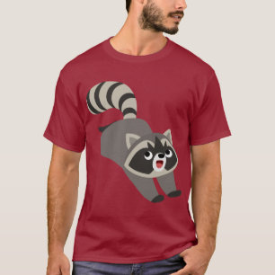 Personalizado de Cute Prankish Raccoon Camiseta