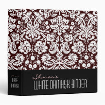 Personalizado de damasco blanco de 1,5"