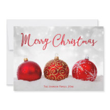 Personalizado de decoración roja Feliz Navidad