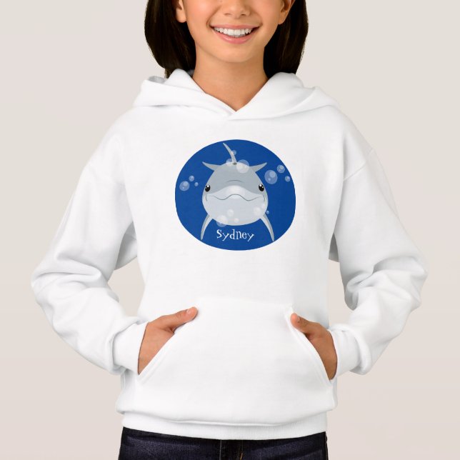 Personalizado de delfín kawaii feliz (Anverso)