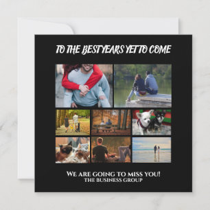 Personalizado de despedida de negocios de collage 