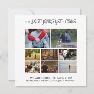 Personalizado de despedida de negocios de collage