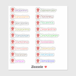 Personalizado de Dinosaurios Cute Pegatinas de nom