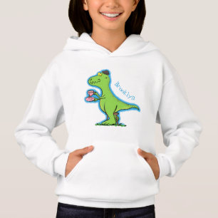 Personalizado de dinosaurios de color verde gracio