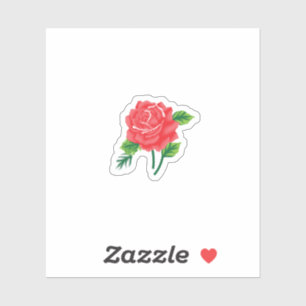 Personalizado de diseño de flores Pegatina de vini