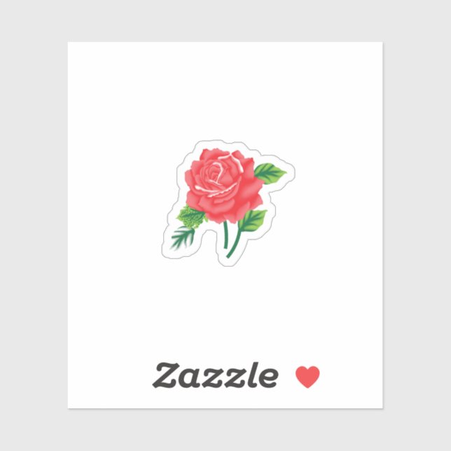 Personalizado de diseño de flores Pegatina de vini (Hoja)