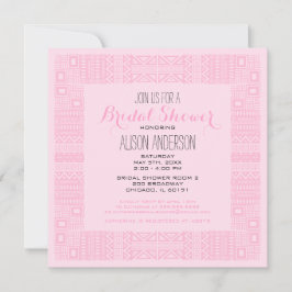 Personalizado de diseño étnico Invitación a ducha 