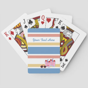 Personalizado de diversión de verano jugando carta