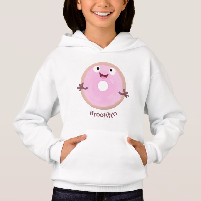 Personalizado de donut rosa alegre y brillante (Anverso)