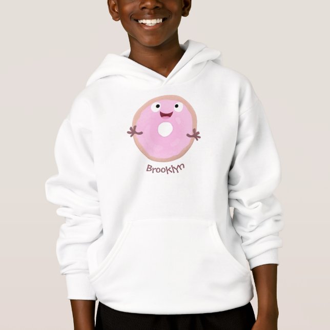 Personalizado de donut rosa alegre y brillante (Anverso)