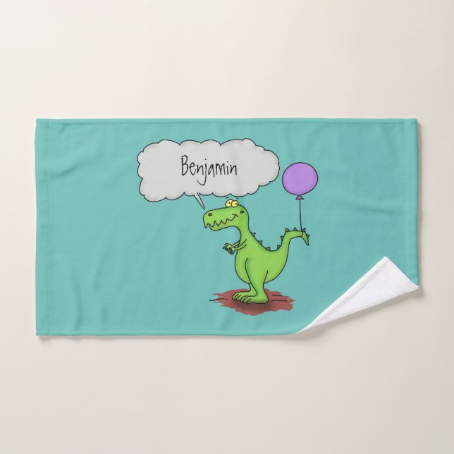 Personalizado de dragón divertido y suave que resp (Toalla de mano)