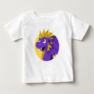 Personalizado de dragón morado bebé camiseta