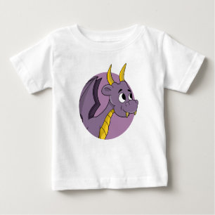 Personalizado de dragón morado bebé camiseta