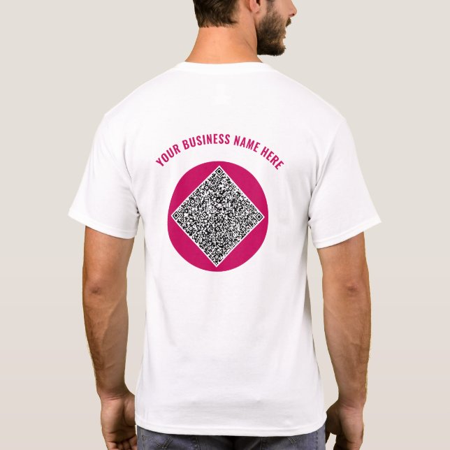 Personalizado de ejemplo de camiseta comercial de  (Reverso)