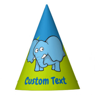 Personalizado de elefantes azules gorra fiesta
