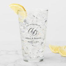 Personalizado de escritura de monograma de boda el