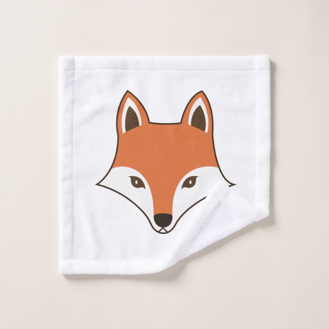 Personalizado de estilo escandinavo Fox Face (Toallita)