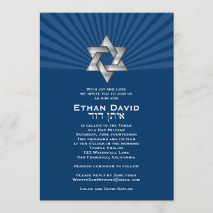 Personalizado de Ethan David de la invitación de