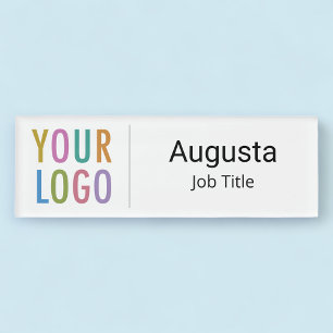 Personalizado de etiquetas de nombre magnético de 