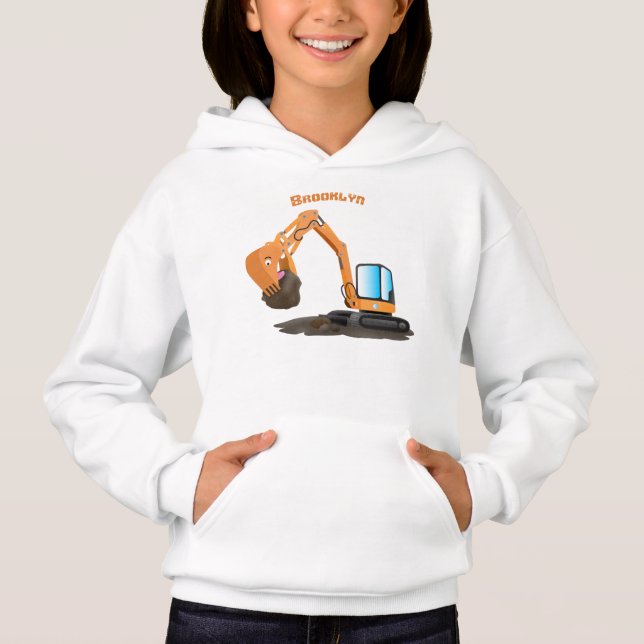 Personalizado de excavadora de naranja cúpula (Anverso)