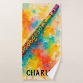 Personalizado de flauta de color de agua vibrante