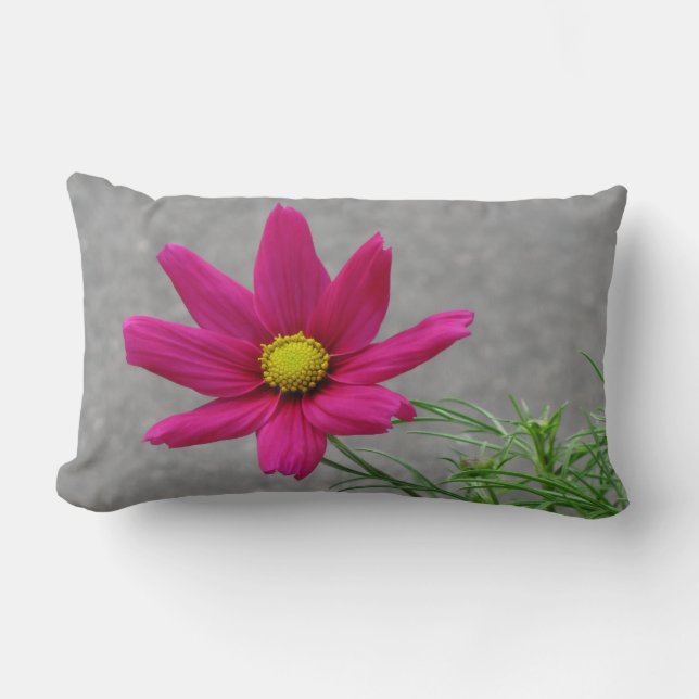 Personalizado de flor rosa almohada de lanzamiento (Anverso)