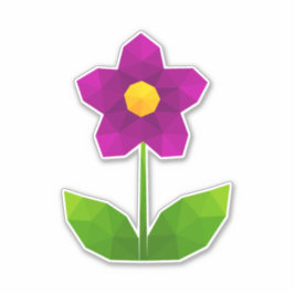 Personalizado de flores moradas Pegatina de vinilo