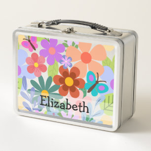 Personalizado de flores y mariposas