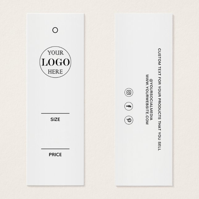 Personalizado de fondo gris borroso logotipo comer (Anverso y reverso)