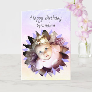 Personalizado de forma de flor Foto Tarjeta de col