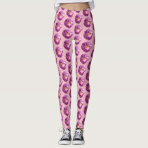 Personalizado de foto de una rosa rosa rosa Leggin