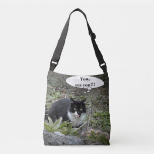 Personalizado de fotografía de gato texto Bolsa de