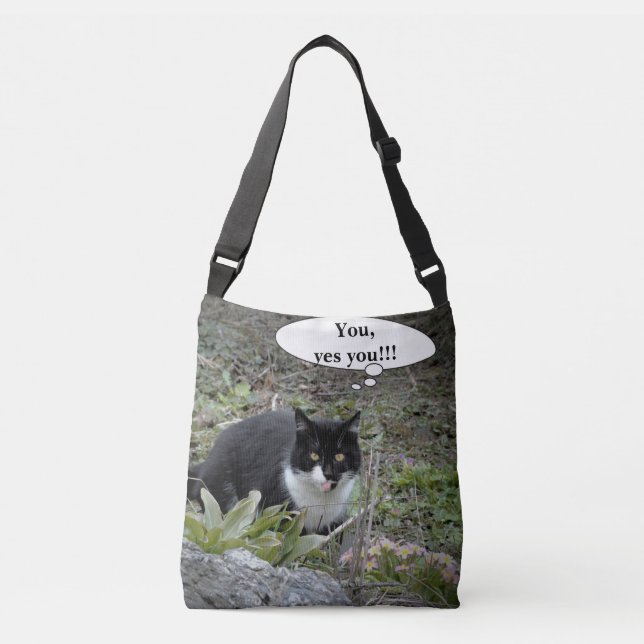 Personalizado de fotografía de gato texto Bolsa de (Anverso)