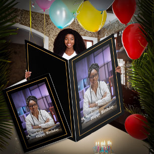 Personalizado de fotos de la tarjeta de cumpleaños