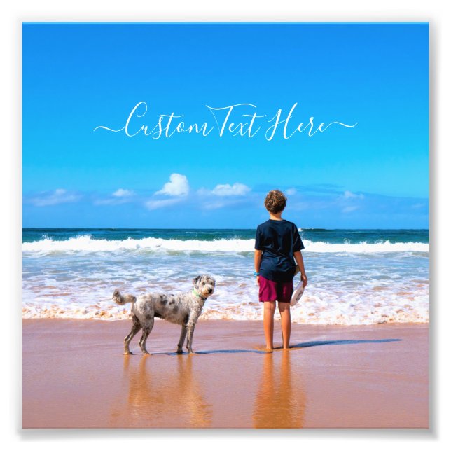 Personalizado de fotos personalizadas Foto de text (Frente)