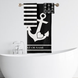 Personalizado de franjas blancas y náuticas para e