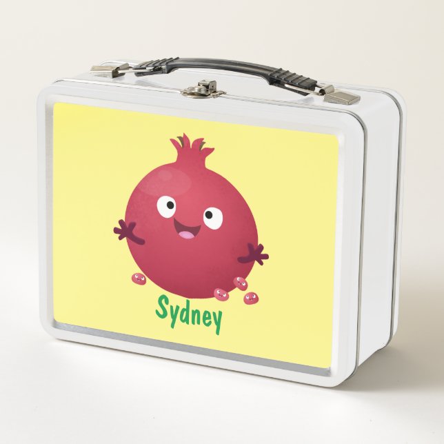 Personalizado de frutas pomegranadas alegres (Anverso)